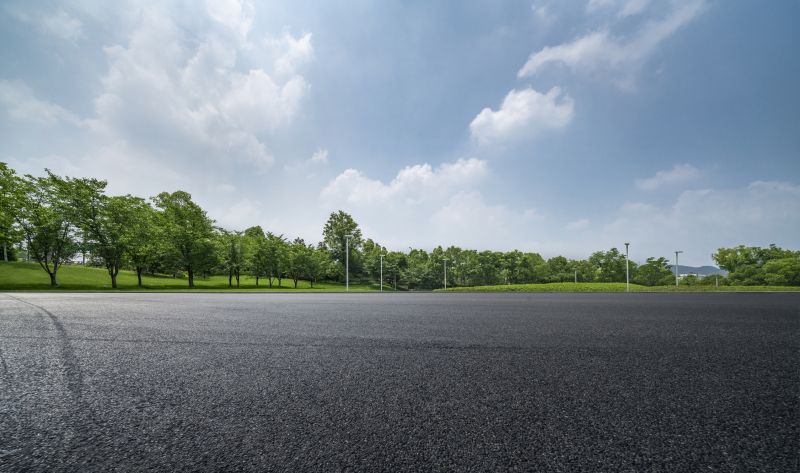 Completed Commercial Parking Lot